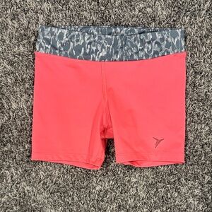 Old Navy Coral and Gray Athletic Shorts